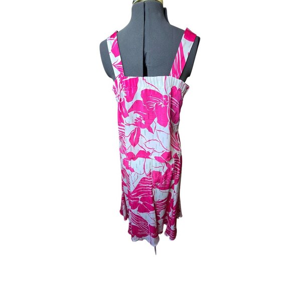 Vintage Givenchy En Plus Pink & White Floral Skirt Set M/L Cruise Beach Summer - Picture 3 of 16